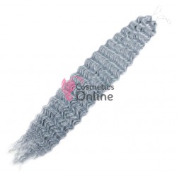 Extensie de par afro Deep Water Wave Twist Crochet de 80 cm Cod ADWSLVB Silver Blue